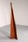 Italian Freestanding Mirror with Brass and Oak, 1960 3