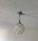 Art Deco Pendant Light in Opaque Glass Globe, Image 6