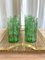 Italienisches Mid-Century Acrylglas Tablett mit Messinggriffen, 1970er 15