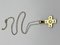 9 Karat Gold Cross Pendant Necklace, 2000s 6
