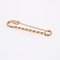 French 18 Karat Rose Gold Safety Pin Brooch, 1960s, Image 5