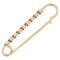 French 18 Karat Rose Gold Safety Pin Brooch, 1960s, Image 1