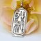 Modern Silver Egyptian Cartouche Pendant 3