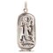 Modern Silver Egyptian Cartouche Pendant 1
