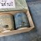 Japanische Vintage Yunomi Teetassen, Aizu Ryōryō-Yaki, 1970er, 3er Set 4