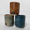 Japanische Vintage Yunomi Teetassen, Aizu Ryōryō-Yaki, 1970er, 3er Set 6