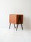 Scandinavian Teak and Brass Bedside Table, 1950s 4