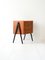 Scandinavian Teak and Brass Bedside Table, 1950s 3