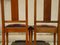 Art Deco Bridge Chairs, 1940s, Set of 3 21