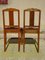 Art Deco Brückenstühle, 1940er, 3er Set 20