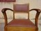 Art Deco Bridge Chairs, 1940s, Set of 3 6