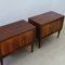 Mid-Century Bedside Tables in Italian Briar Design, 1950s, Set of 2 6