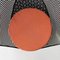 Italian Black Metal Chair with Red and Orange Checkered Cushion, 1980s 9