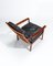 Set of Mid-Century Modern Rosewood Chairs in Leather, 1950s, Image 7