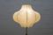 Lampada da terra Cocoon Mid-Century in teak e ottone, anni '60, Immagine 3