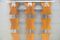 Appendiabiti da parete in palissandro con ganci cromati, anni '70, Immagine 4