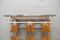 Appendiabiti da parete in palissandro con ganci cromati, anni '70, Immagine 3
