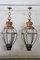 Large Vintage Copper and Glass Lanterns, 1940s, Set of 2, Image 11