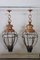Large Vintage Copper and Glass Lanterns, 1940s, Set of 2 9