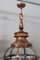 Large Vintage Copper and Glass Lanterns, 1940s, Set of 2, Image 3