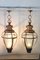 Large Vintage Copper and Glass Lanterns, 1940s, Set of 2, Image 12