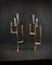 Candleholders in Gilded Brass by Karl Hagenauer for Wiener Werkstätte, 1930 1