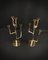 Candleholders in Gilded Brass by Karl Hagenauer for Wiener Werkstätte, 1930 4