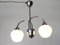 Bauhaus Chrome Pendant Light from Elektroinstala Jilove, Czechoslovakia, 1940s 6