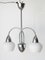 Bauhaus Chrome Pendant Light from Elektroinstala Jilove, Czechoslovakia, 1940s 1