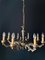 Vintage Italian Bronze Chandelier, 1960s, Image 13