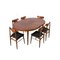 Mid-Century Modern Danish Dining Set in Teak, 1960s, Set of 7 21