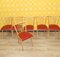 Kitchen Chairs in Red, Set of 6 1