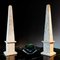 Large Italian Obelisks in Hand-Carved Travertine, 1960s, Set of 2, Image 4