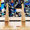 Large Italian Obelisks in Hand-Carved Travertine, 1960s, Set of 2, Image 5