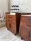 Vintage Art Deco Oak Bedside Tables with Marble Top, 1940s, Set of 2 26