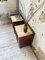 Vintage Art Deco Oak Bedside Tables with Marble Top, 1940s, Set of 2 9