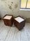 Vintage Art Deco Oak Bedside Tables with Marble Top, 1940s, Set of 2 57