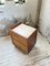 Vintage Art Deco Oak Bedside Tables with Marble Top, 1940s, Set of 2 62
