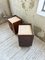 Vintage Art Deco Oak Bedside Tables with Marble Top, 1940s, Set of 2 56
