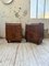 Vintage Art Deco Oak Bedside Tables with Marble Top, 1940s, Set of 2 58