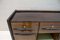 Credenza alta e grande Mid-Century con mobile bar illuminato, Immagine 17