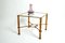 Hollywood Regency Side Table in Gilded Metal and Glass, Italy, Image 23