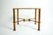 Hollywood Regency Side Table in Gilded Metal and Glass, Italy, Image 11