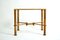 Hollywood Regency Side Table in Gilded Metal and Glass, Italy, Image 8