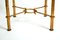 Hollywood Regency Side Table in Gilded Metal and Glass, Italy, Image 5