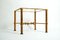 Hollywood Regency Side Table in Gilded Metal and Glass, Italy, Image 14