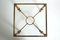 Hollywood Regency Side Table in Gilded Metal and Glass, Italy, Image 9