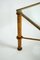 Hollywood Regency Side Table in Gilded Metal and Glass, Italy, Image 16