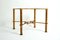 Hollywood Regency Side Table in Gilded Metal and Glass, Italy, Image 13