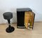 Art Deco Bar Cabinet in Black Lacquer, Maple & Metal, France, 1930 10